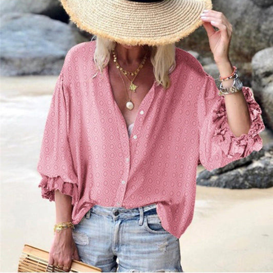 Bluzka Chic Dot Button Down marki Lidia Sek