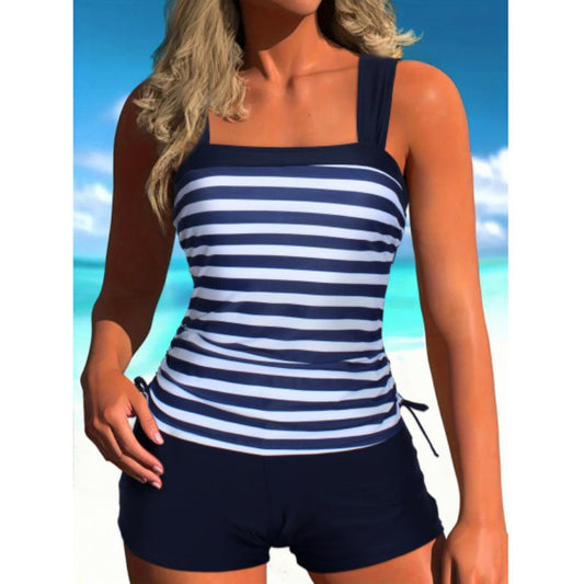 Bokserki bikini w paski plus size marki Lidia Sek
