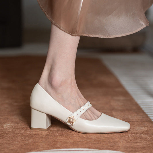 Klasyczne buty na obcasie Mary Jane marki Lidia Sek