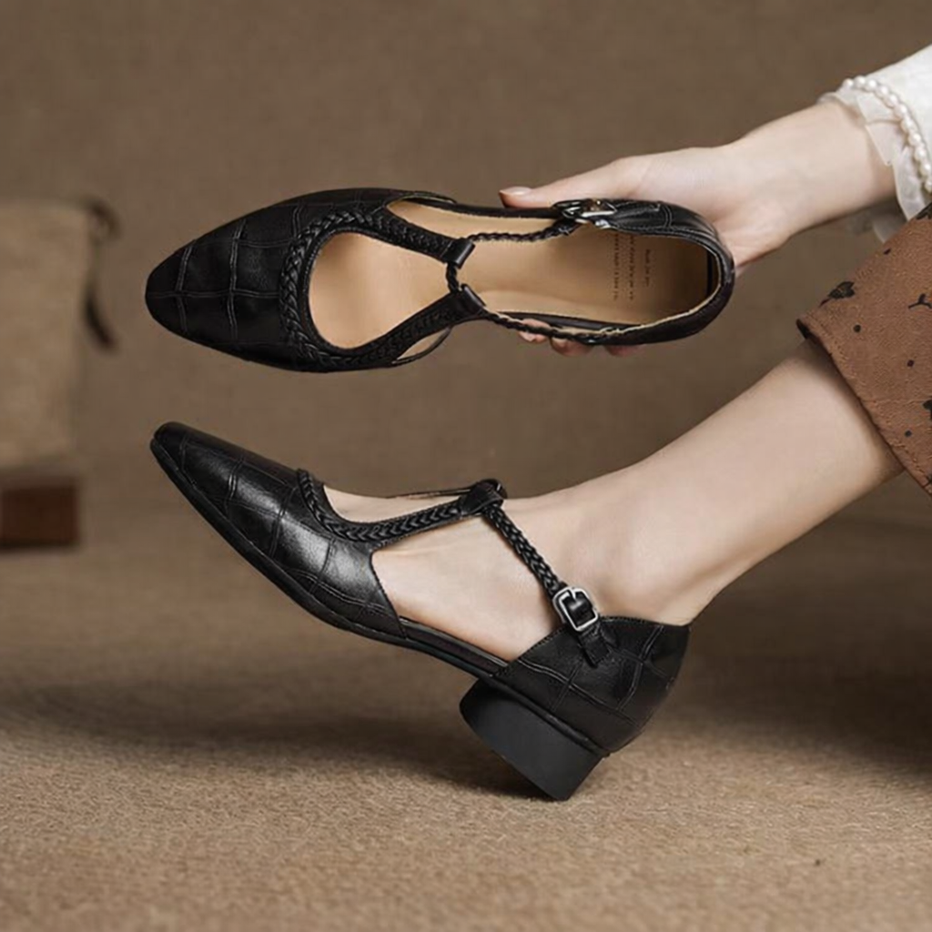 Retro Mary Jane Chunky Heels od Lidia Sek
