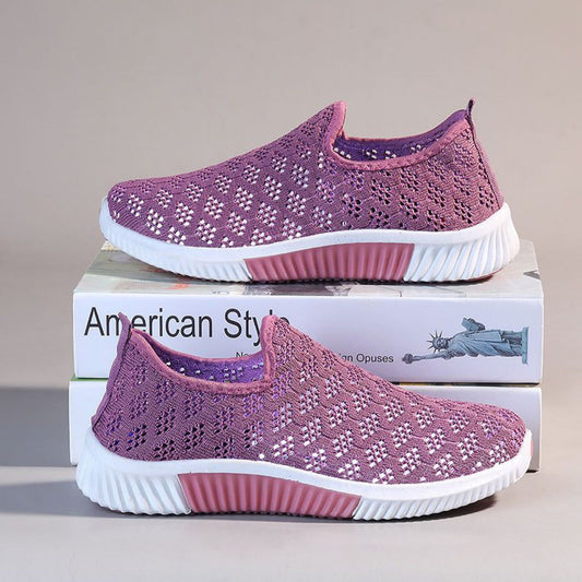 Oddychające, siateczkowe buty codzienne Lidia Sek Slip-On