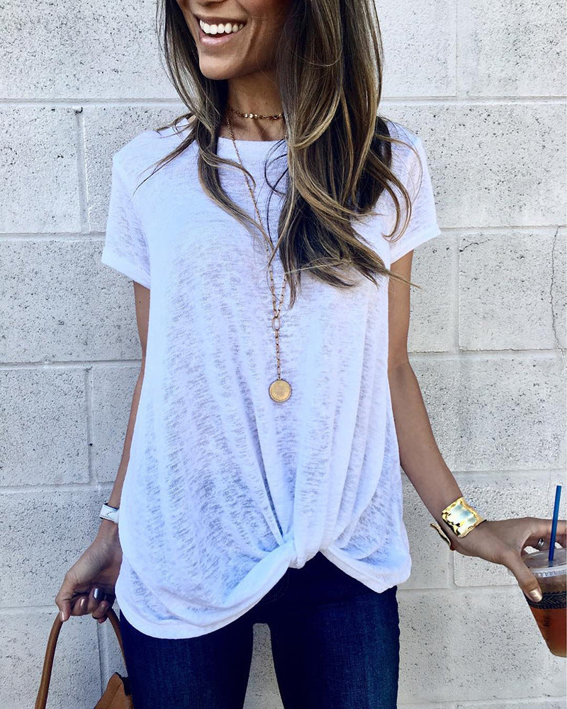 Elegancka bluzka letnia Lidia Sek z odkrytymi ramionami