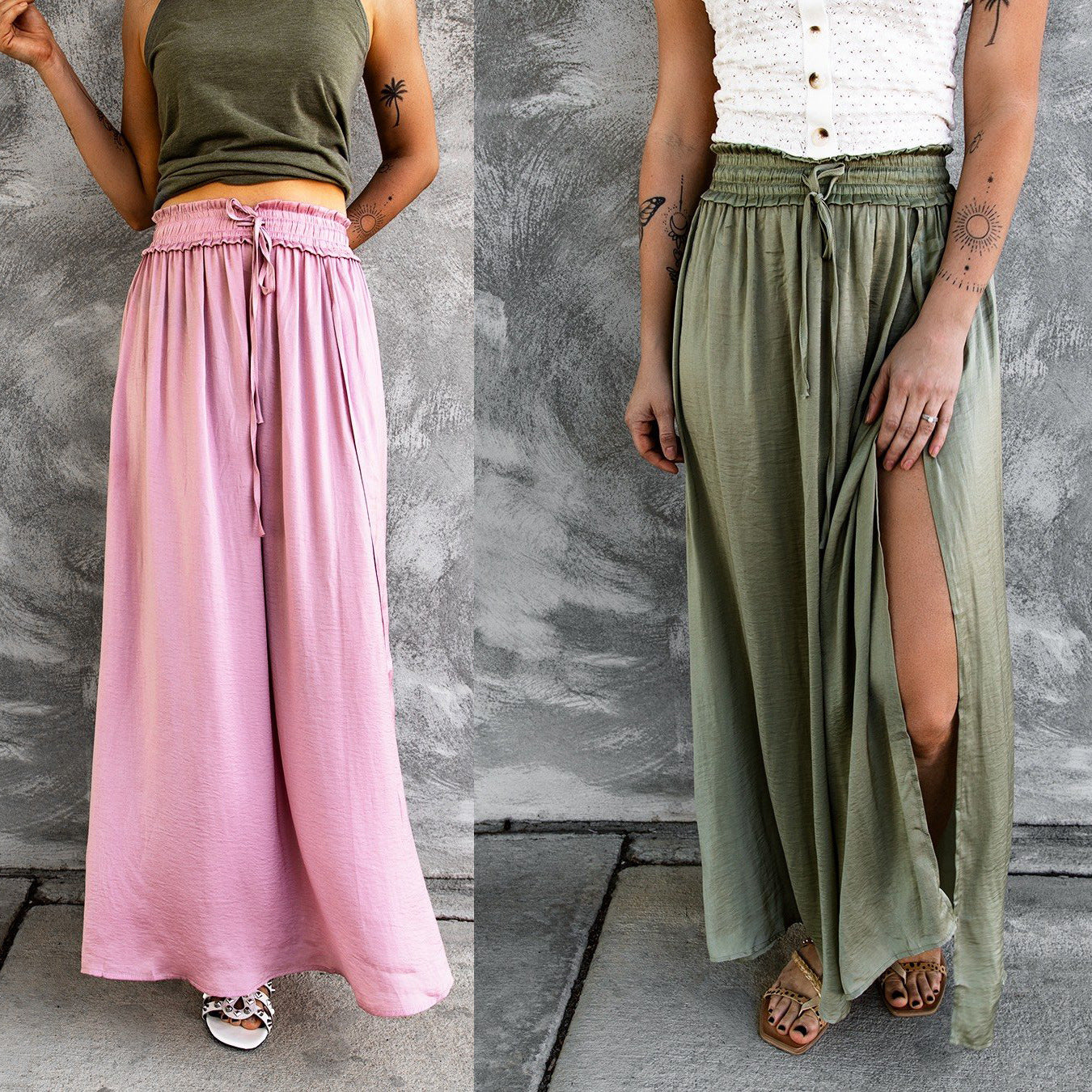 Flowy Slit Maxi Skirt by Lidia Sek
