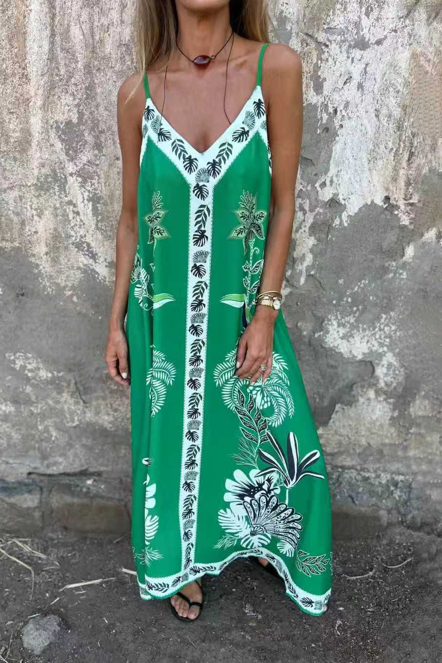 Sukienka midi Lidia Sek z nadrukiem w kwiaty w stylu retro