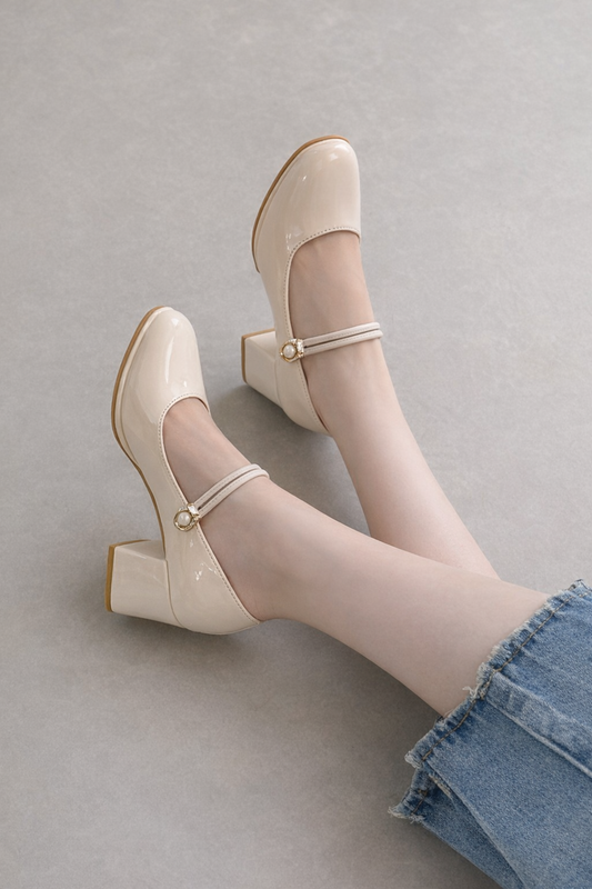 Retro Mary Jane High Heels od Lidia Sek