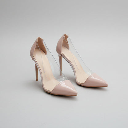 Eleganckie, transparentne szpilki Lidia Sek