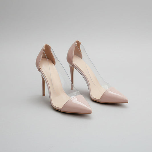 Eleganckie, transparentne szpilki Lidia Sek