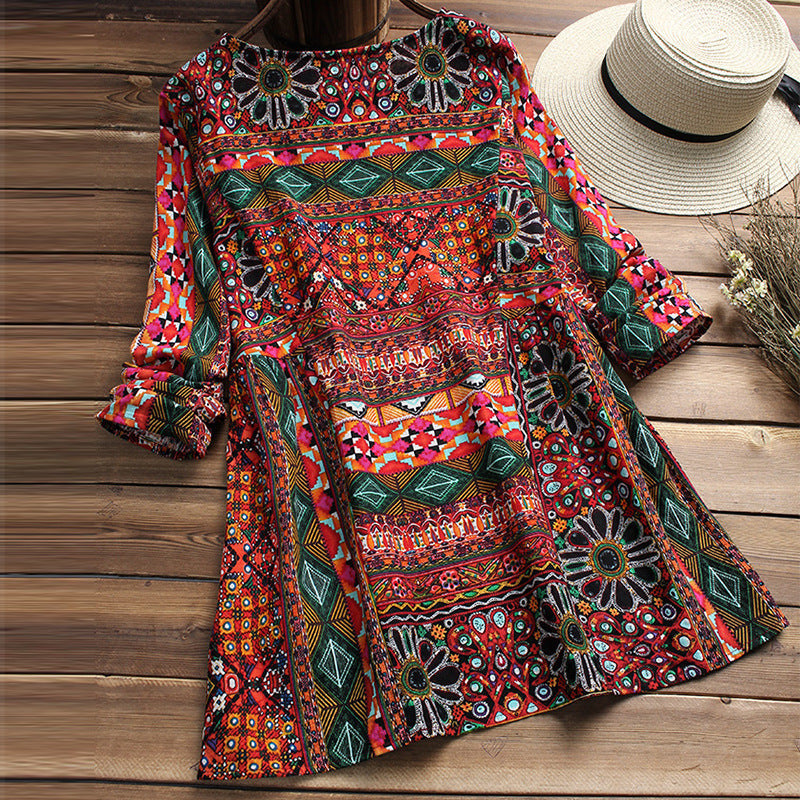 Bluzka z bawełny w stylu boho Lidia Sek