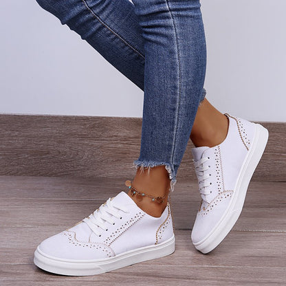 Codzienny komfort Lidia Sek Canvas Flat Sneakers