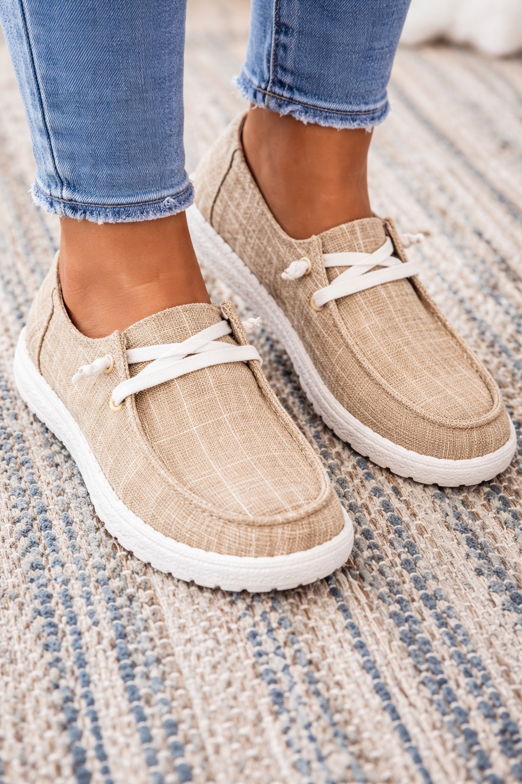Płócienne trampki Lidia Sek Everyday Comfort w kratę
