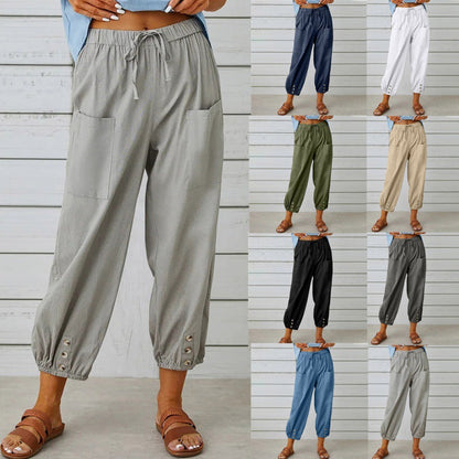 Relaxed Cotton Linen Pants Lidia Sek