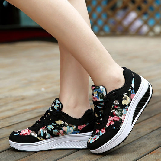 Floral Canvas Lidia Sek Breathable Sneakers