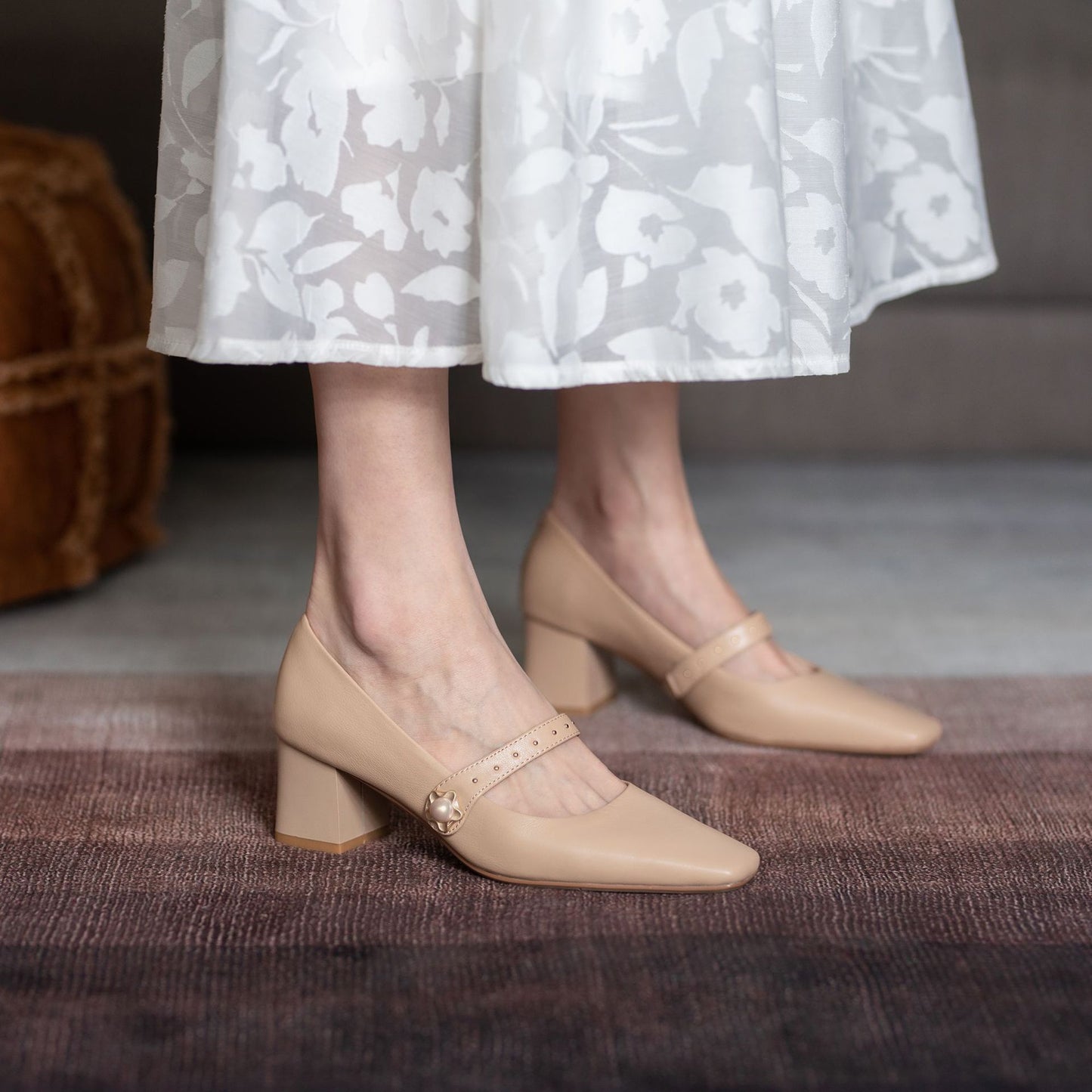 Klasyczne buty na obcasie Mary Jane marki Lidia Sek