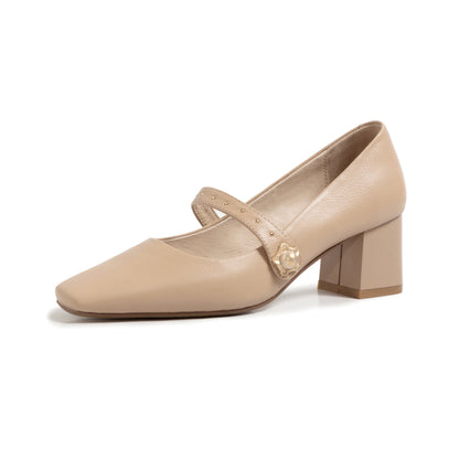 Klasyczne buty na obcasie Mary Jane marki Lidia Sek