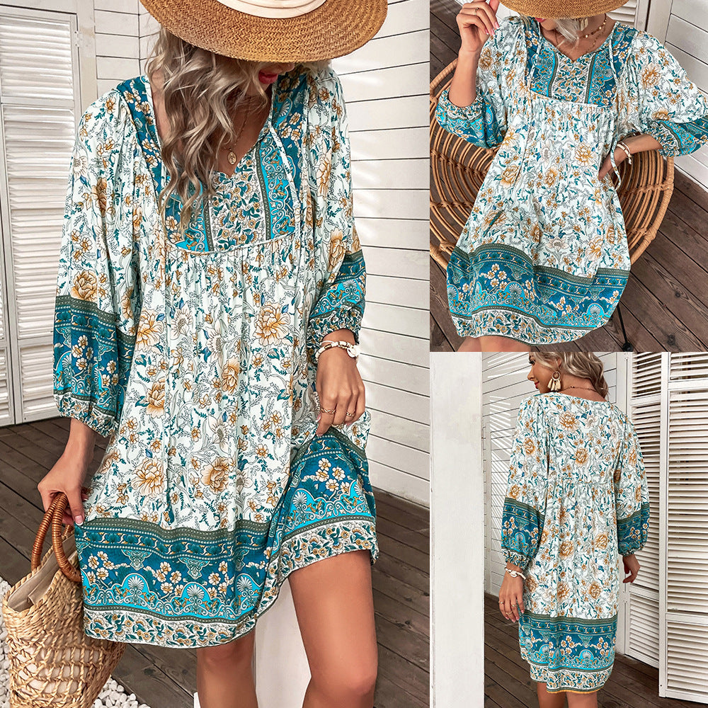 Boho Floral Lidia Sek Summer Dress