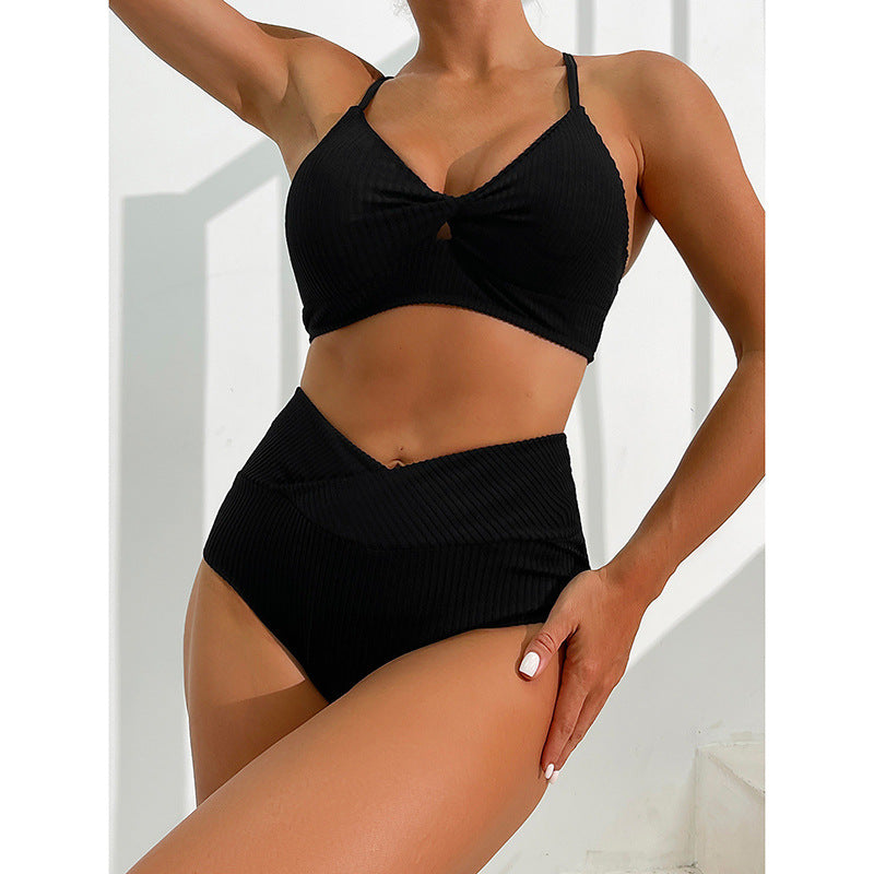 Elegancki, dwuczęściowy kostium kąpielowy Lidia Sek Bikini w paski