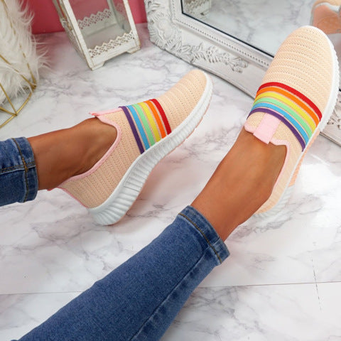 Rainbow Mesh Slip-On Sneakers Lidia Sek