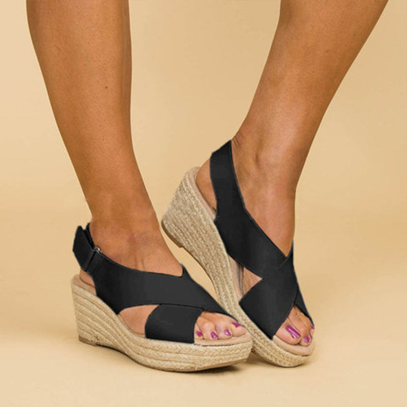 Chic Wedge Sandals by Lidia Sek