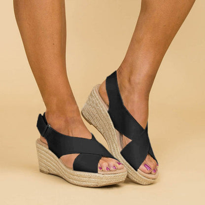 Chic Wedge Sandals by Lidia Sek