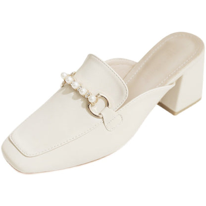 Eleganckie pantofle Lidia Sek Block Heel Mules inspirowane Pinterestem