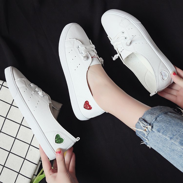 Chic Heart Slip-On Sneakers by Lidia Sek