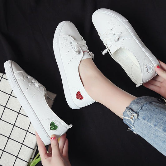 Chic Heart Slip-On Sneakers by Lidia Sek