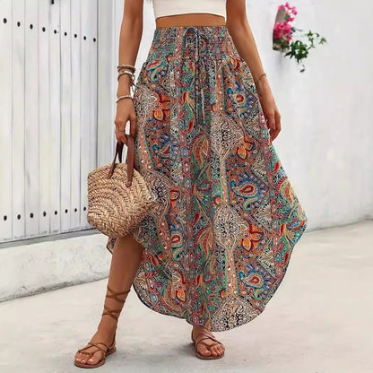Boho Floral Lidia Sek A-Line Skirt