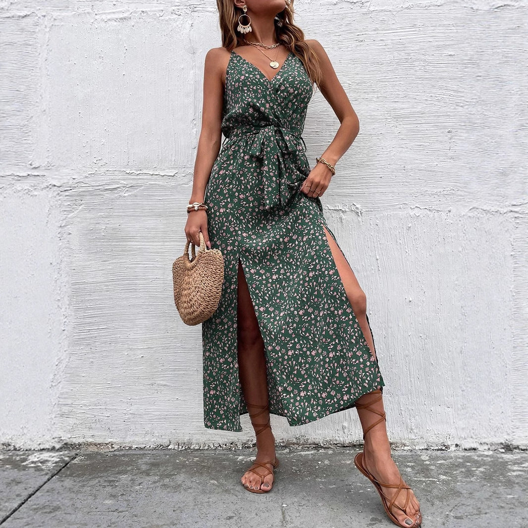 Bohemian Floral Lidia Sek Summer Strap Dress
