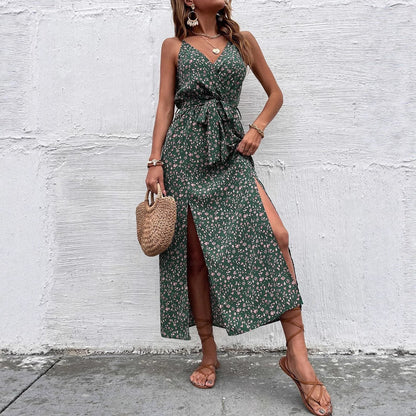 Bohemian Floral Lidia Sek Summer Strap Dress
