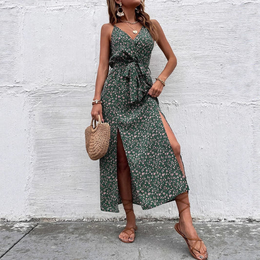Bohemian Floral Lidia Sek Summer Strap Dress