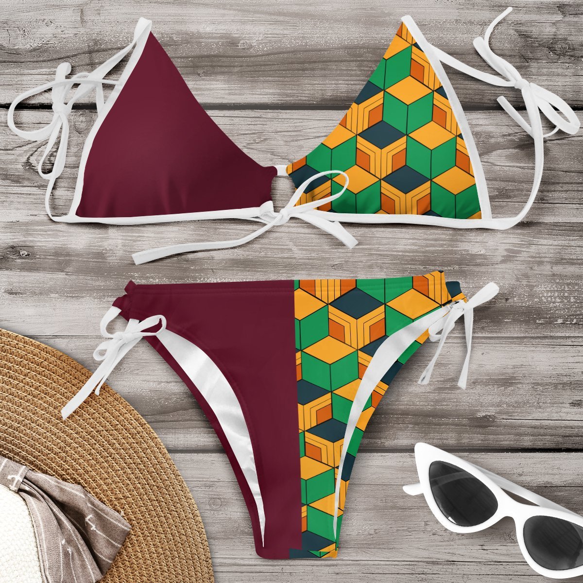 Żywy komplet bikini Lidia Sek inspirowany Pinterestem