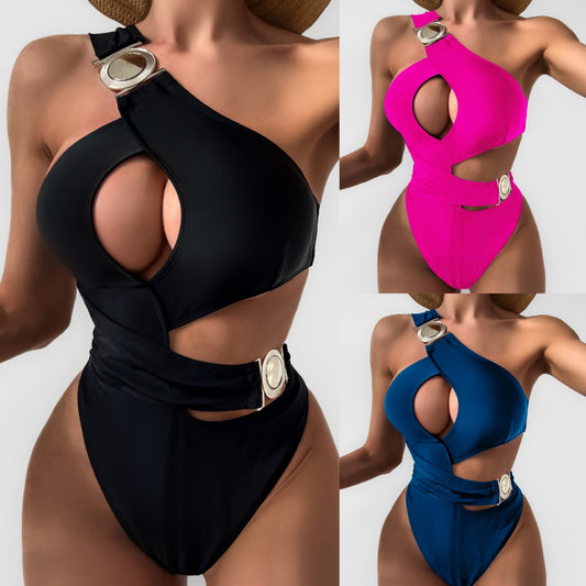 Chic One-Shoulder Lidia Sek Cutout Bikini