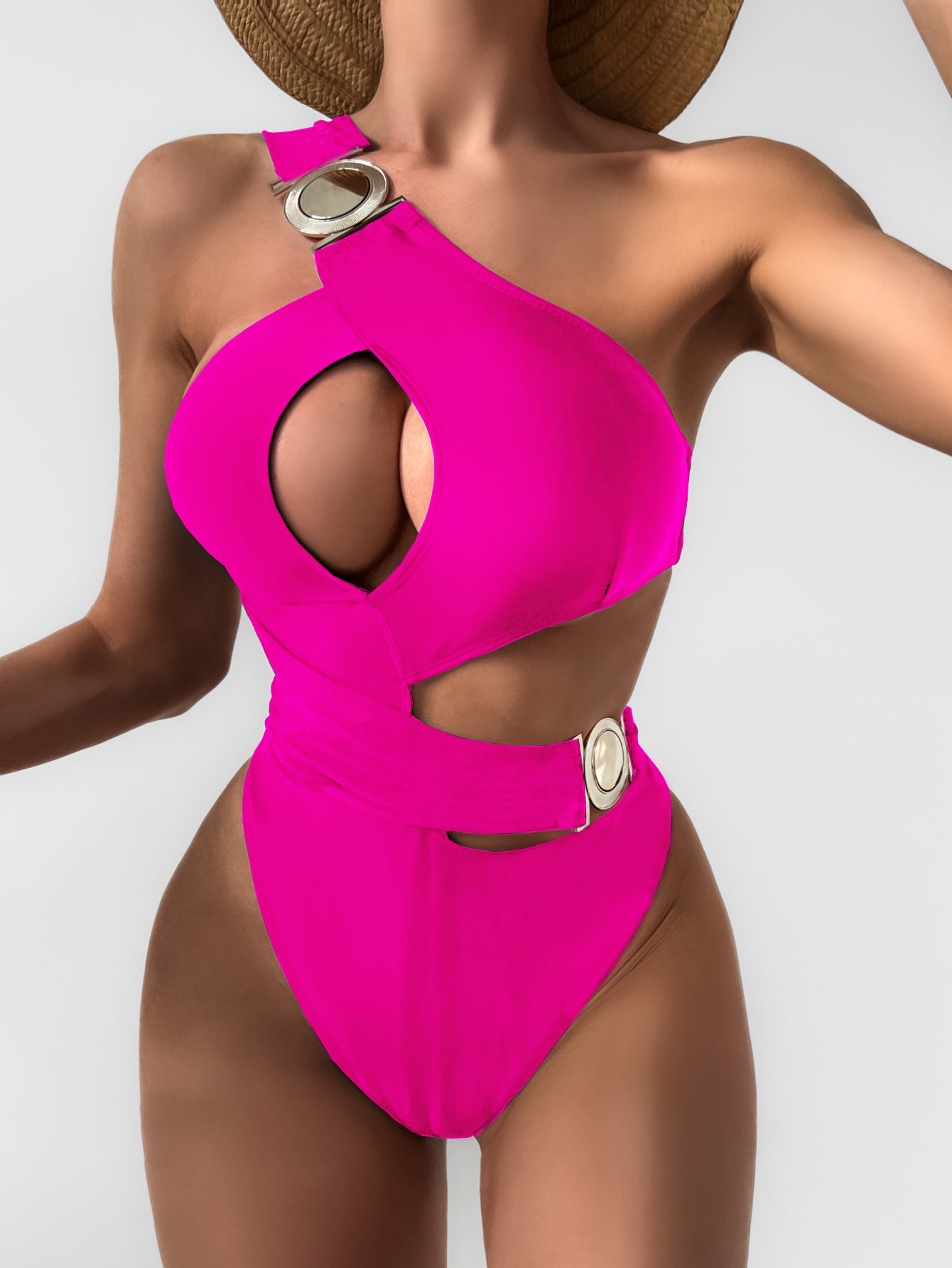 Eleganckie bikini Lidia Sek z wycięciem na jedno ramię