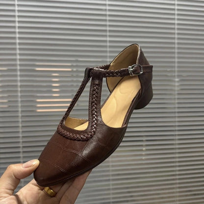 Retro Mary Jane Chunky Heels od Lidia Sek