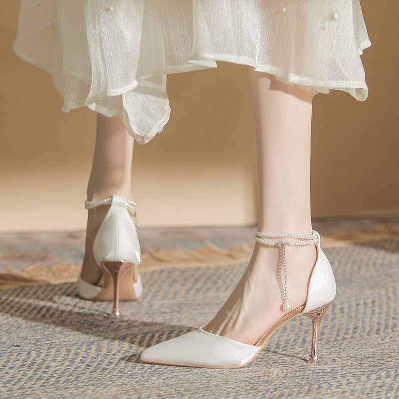 Elegant Lidia Sek Stiletto Buckle Sandals