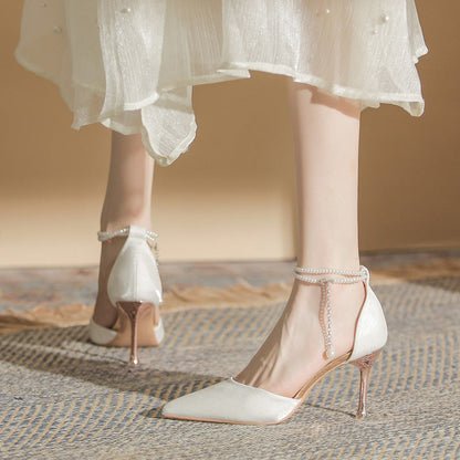 Elegant Lidia Sek Stiletto Buckle Sandals