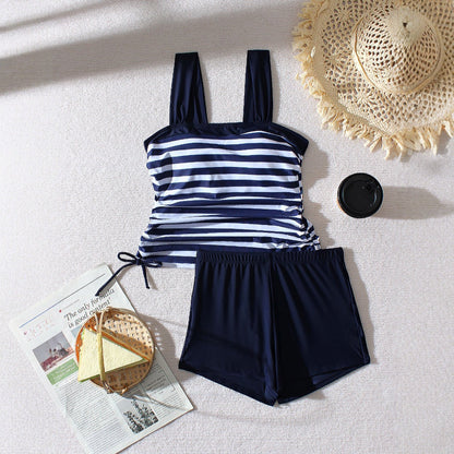 Bokserki bikini w paski plus size marki Lidia Sek
