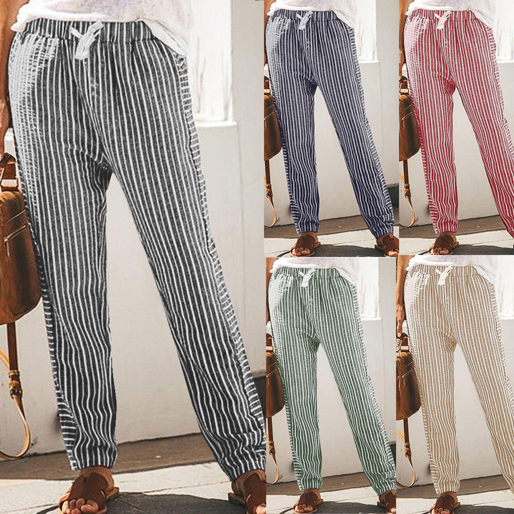 Pinterest-Inspired Lidia Sek Striped Wide-Leg Pants