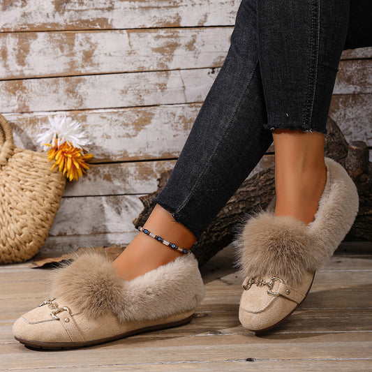 Velvet Plush Loafers by Lidia Sek