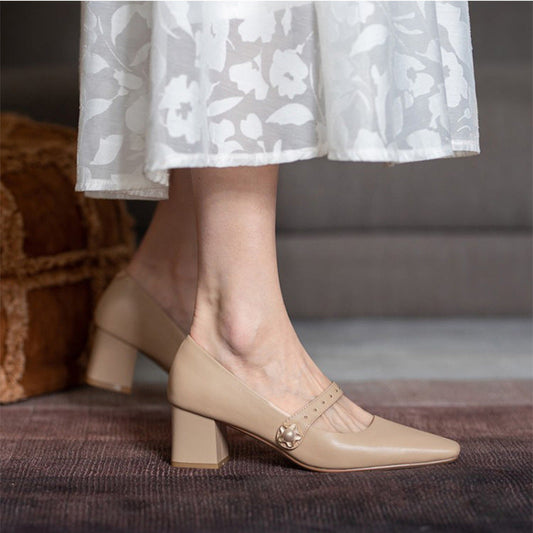 Classic Mary Jane Heels by Lidia Sek
