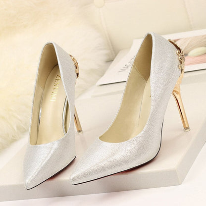 Elegant Suede High Heels by Lidia Sek