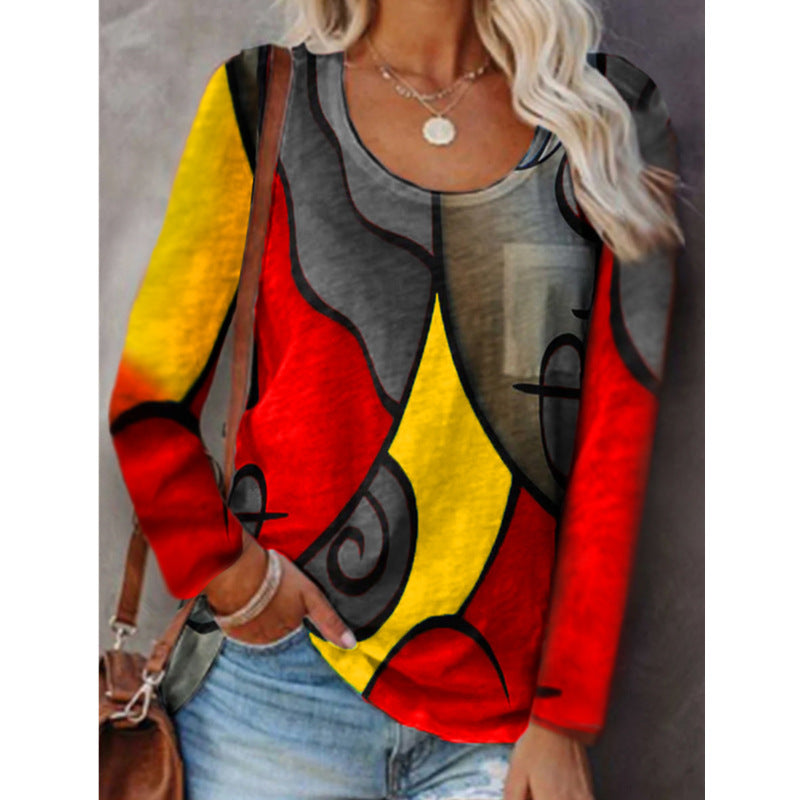 Colorblock Long Sleeve Top by Lidia Sek