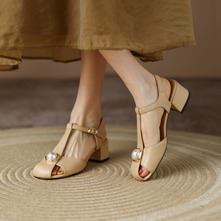 Chic T-Strap Lidia Sek Summer Sandals