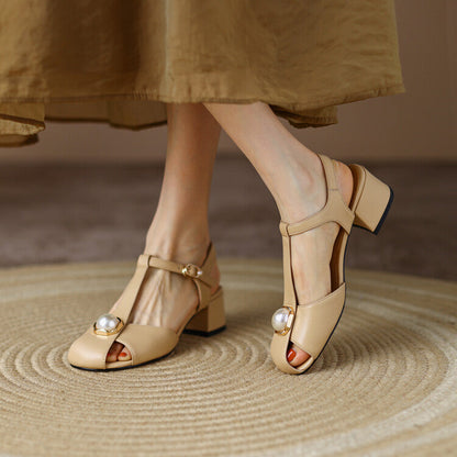 Eleganckie sandały Lidia Sek na lato z paskiem w kształcie litery T