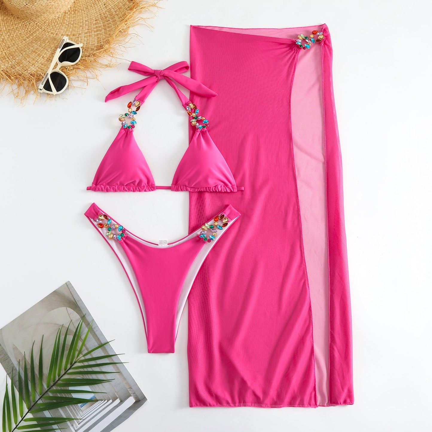 Radiant Mesh Three Piece Bikini Set marki Lidia Sek