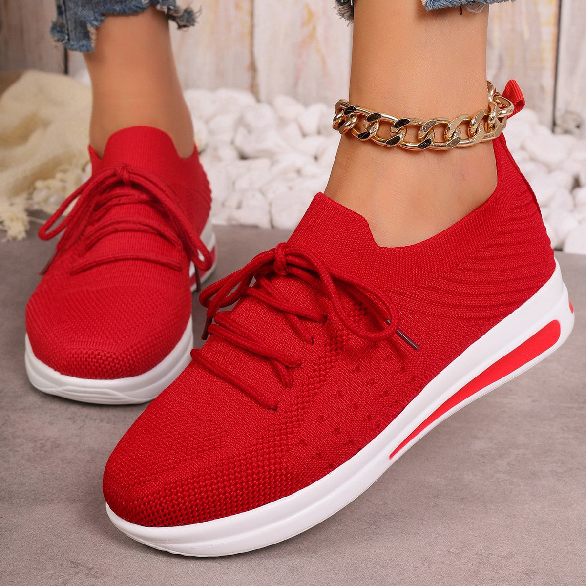 Lekkie codzienne trampki Lidia Sek Fly-Knit