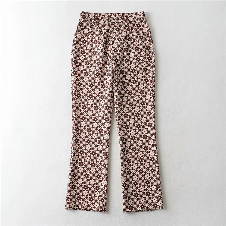 Spodnie Lidia Sek High-Rise Straight w stylu retro wave