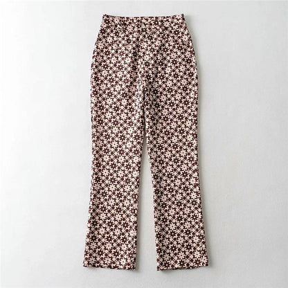 Spodnie Lidia Sek High-Rise Straight w stylu retro wave