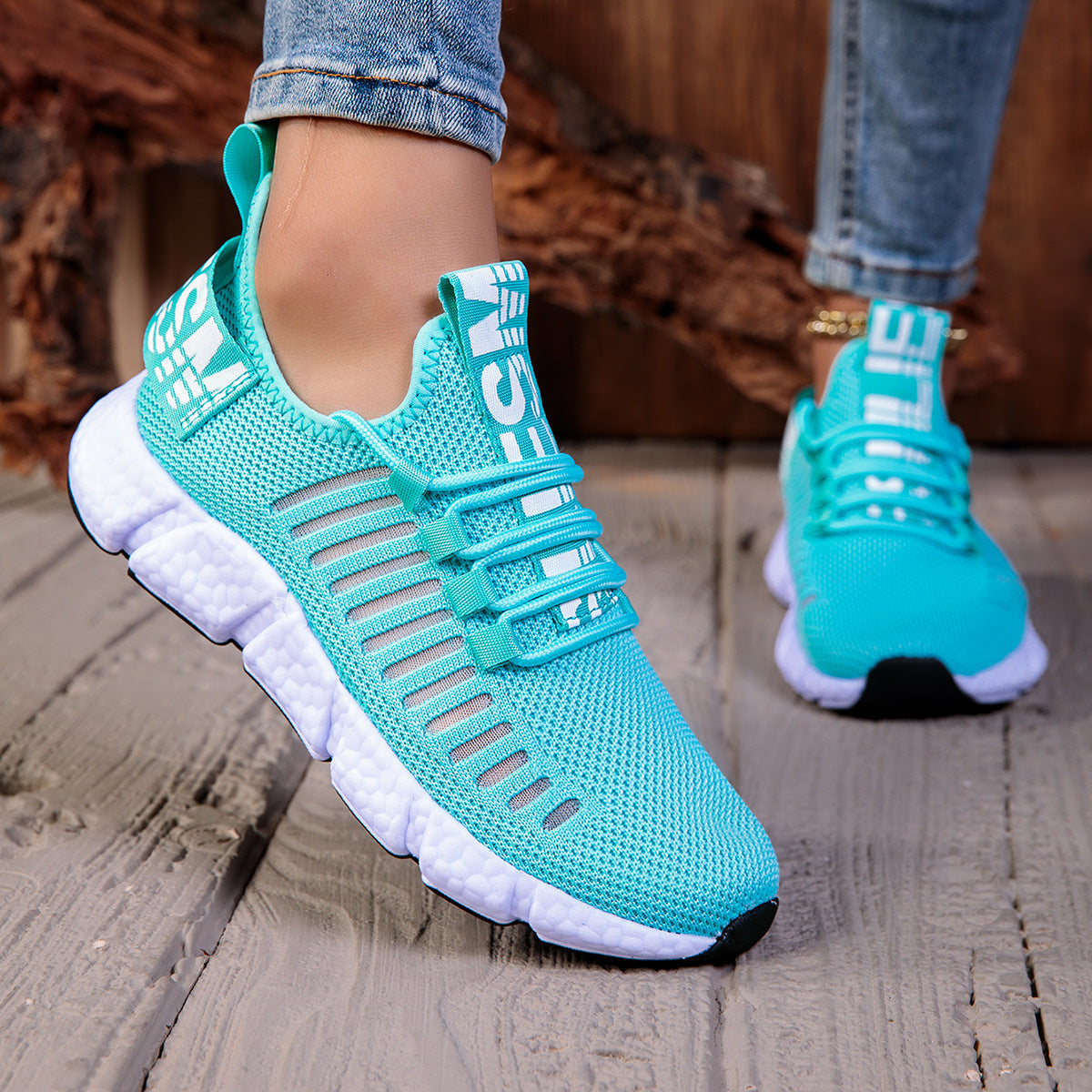 Breathable Mesh Lidia Sek Casual Running Sneakers