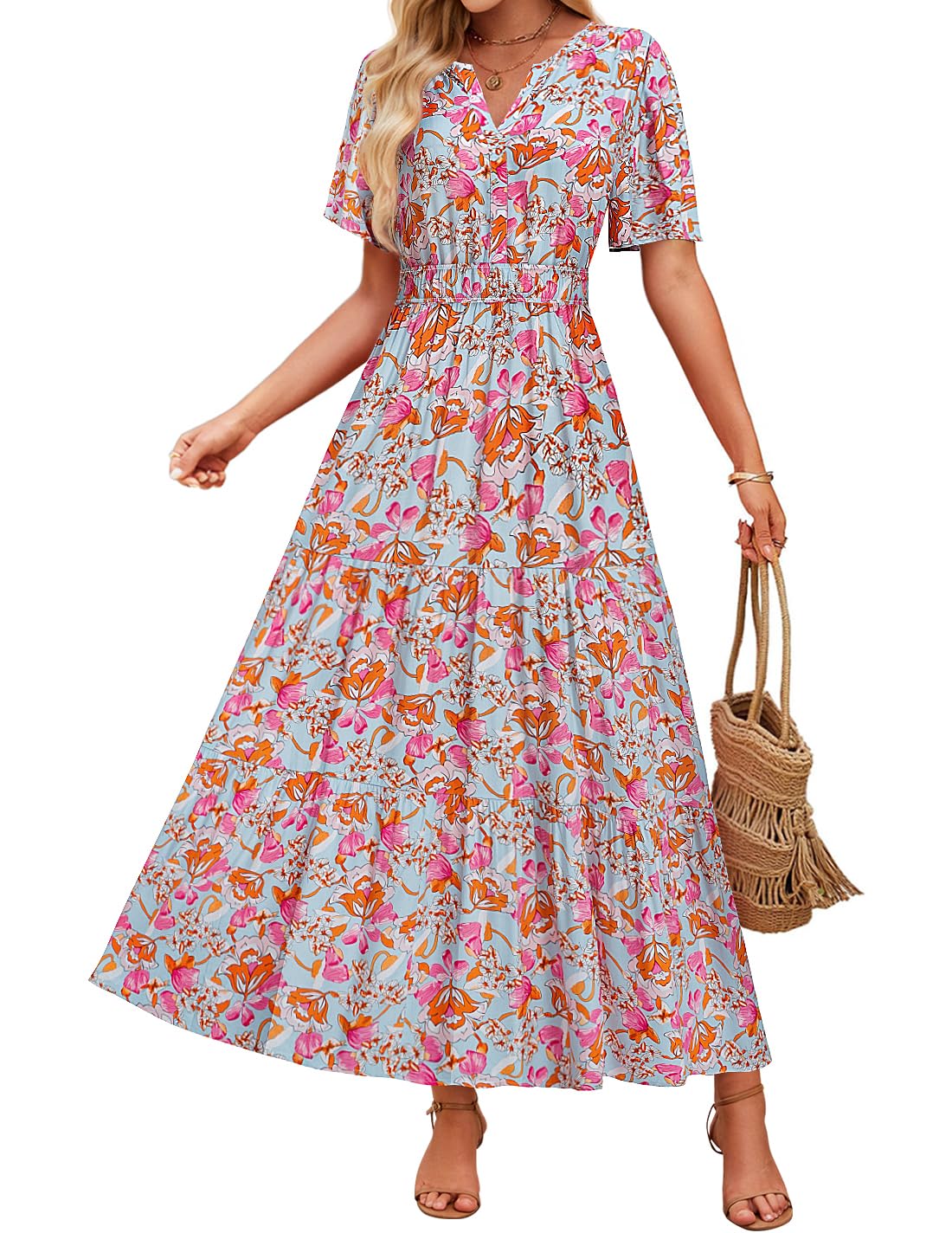 Sukienka maxi w kwiaty Lidia Sek Summer Comfort